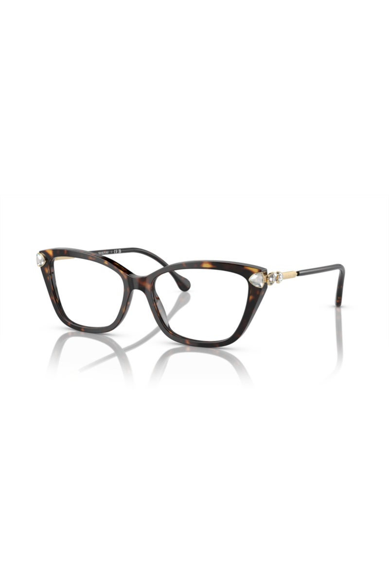 SWAROVSKI Cat Eye Eyeglasses for Women - Havana - 53mm Lens - Image 1